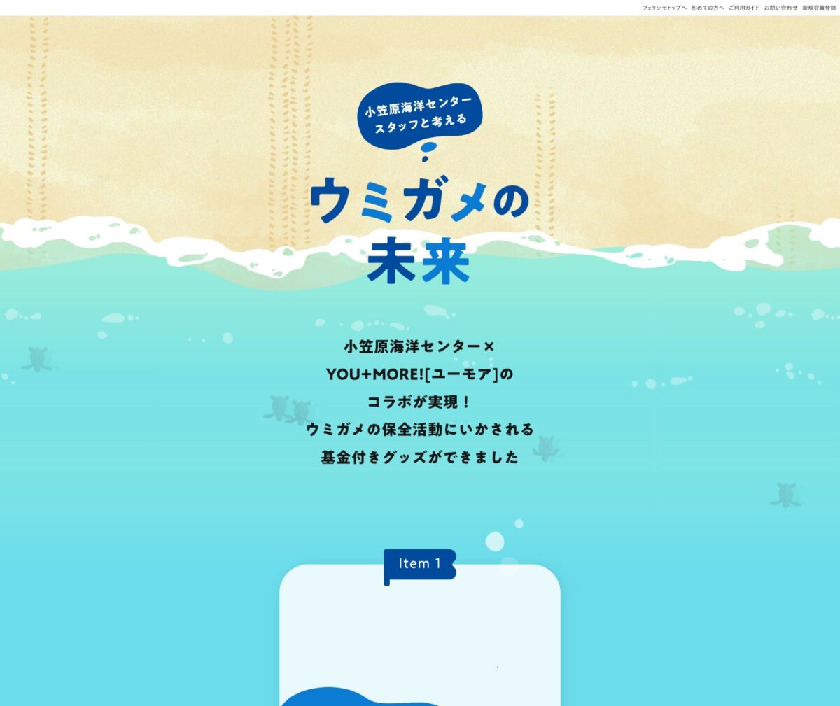 小笠原海洋センターさんと考えるウミガメの未来│フェリシモ