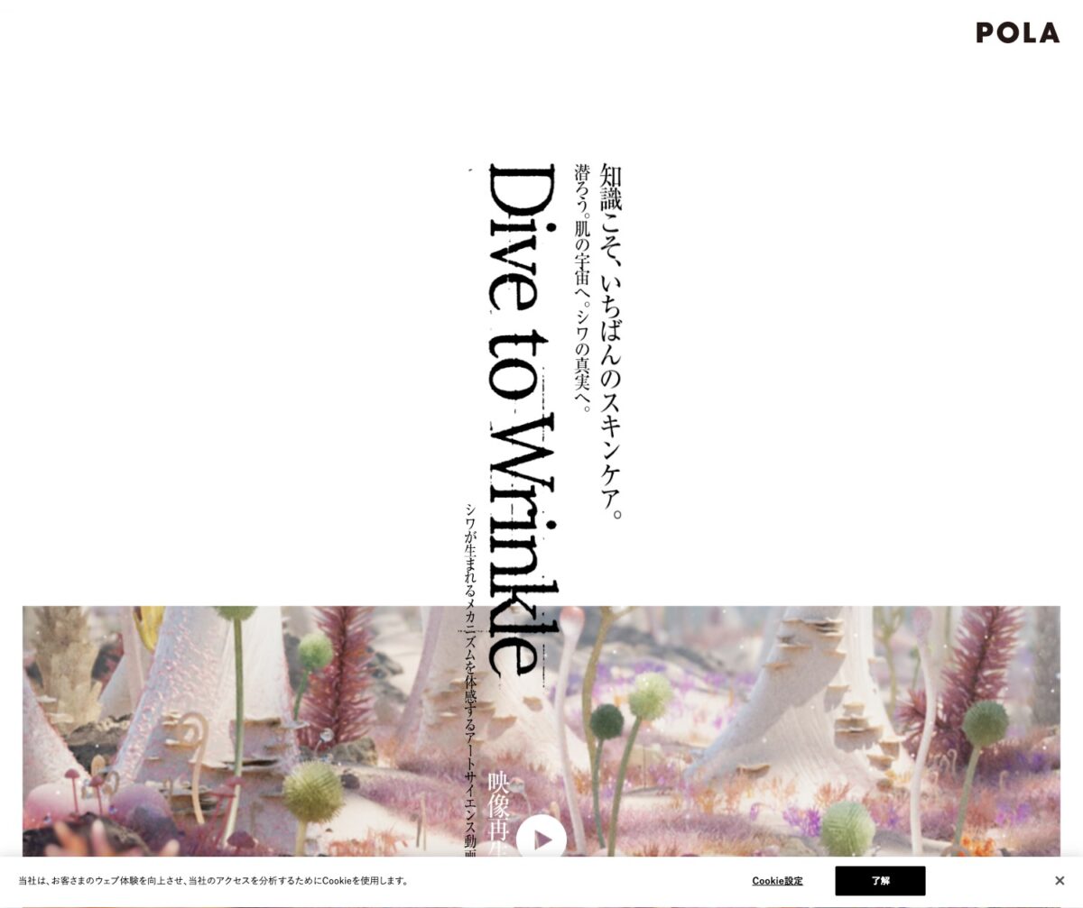 Dive To Wrinkle | ポーラ公式 エイジングケアと美白・化粧品
